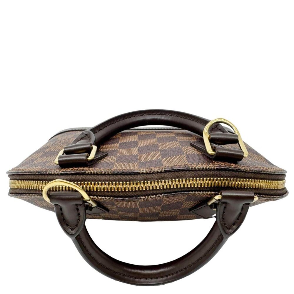 Louis Vuitton Alma BB Damier Ebene Satchel Shoulder Bag Brown - Picture 4 of 10